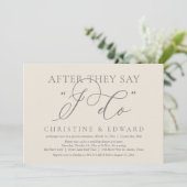 Invitation Après Avoir Dit Que Je Le Fais, Dîner Mariage Elop (Debout devant)