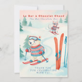 Invitation Après Bébé SKi Baby Boho Hot Chocolate Bar Sign  (Devant)