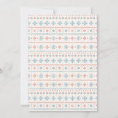 Invitation Après Bébé Ski baby Polar bear fox Thank You card (Dos)