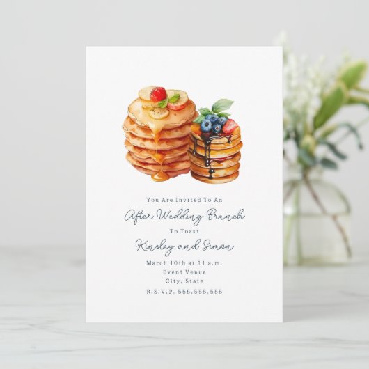 Invitation Après Brunch Mariage (Debout devant)