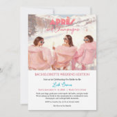 Invitation Après & Champagne Bachelorette Weekend Getaway (Devant)