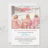 Invitation Après & Champagne Bachelorette Weekend Getaway (Devant)