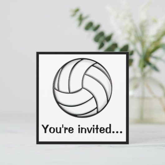 Invitation Après-Jeu de volley-ball (Debout devant)