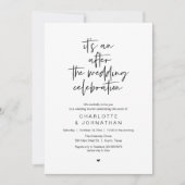 Invitation Après la célébration de mariage, brunch moderne (Devant)