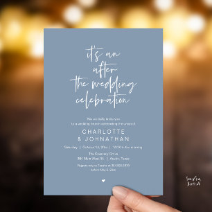 Invitation Après la célébration de mariage, brunch moderne