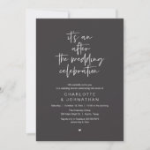 Invitation Après la célébration de mariage, brunch moderne (Devant)