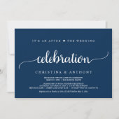 Invitation Après la célébration de mariage, évasion rustique (Devant)