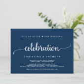 Invitation Après la célébration de mariage, évasion rustique  (Debout devant)