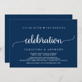 Invitation Après la célébration de mariage, évasion rustique  (Devant / Derrière)