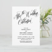 Invitation Après la Célébration de Mariage Script Élaboré (Debout devant)