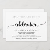 Invitation Après La Célébration Mariage, L'Éclairage Rustique (Devant / Derrière)