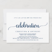 Invitation Après La Célébration Mariage, Rustic Elopement In (Devant)