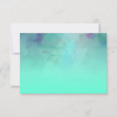 Invitation Après la fête Aqua et l'étoile bleue de David (Devant)