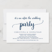 Invitation Après la fête de mariage, Elopement rustique moder (Devant)