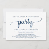 Invitation Après la fête de mariage, évasion de mariage rusti (Devant)