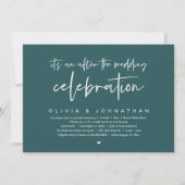 Invitation Après La Fête Mariage Dîner Moderne (Devant)