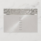 Invitation Après La Partie Élégante Toutes Les Flèches Silver (Dos)