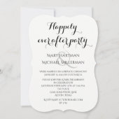 Invitation Après la typographie du Mariage de poste du Parti (Devant)