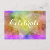 Invitation Après le bloc de couleur de la partie Aquarelle De (Devant)