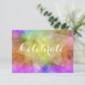 Invitation Après le bloc de couleur de la partie Aquarelle De (Debout devant)