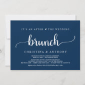 Invitation Après Le Brunch Mariage, Rustic Elopement Invitat (Devant)