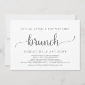 Invitation Après Le Brunch Mariage, Rustic Elopement Invitat (Devant)
