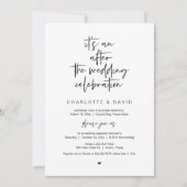 Invitation Après le mariage, Fête de Fiançailles Secrète (Devant)