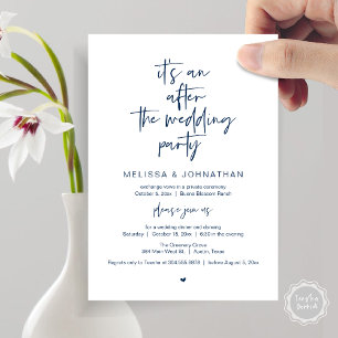 Invitation Après le mariage, Fête de Fuite Amoureuse