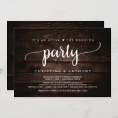 Invitation Après Le Mariage, Le Mariage Rustique Elopement (Devant / Derrière)