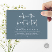 Invitation Après le noeud noué, Heureusement toujours après B