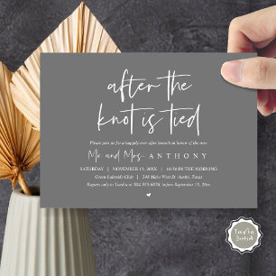 Invitation Après le noeud noué, Heureusement toujours après B