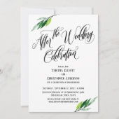 Invitation Après le script de célébration de mariage et la ve (Devant)