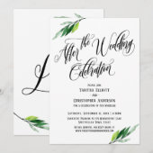 Invitation Après le script de la célébration de mariage et la (Devant / Derrière)