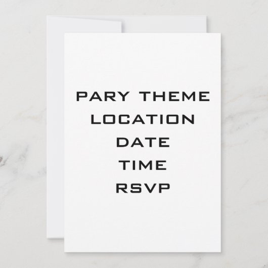 INVITATION APRÈS L'INVITATION DE VOYAGE (Dos)