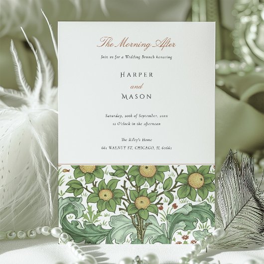 Invitation Après Mariage Brunch - Le matin après