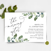 Invitation Après-Matin, Brunch Elopement, Verdure