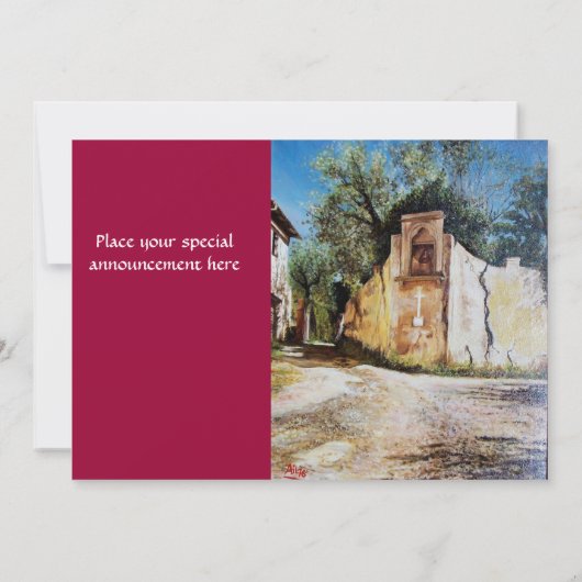 Invitation APRÈS-MIDI À RIMAGGIO / Vue Toscane (Dos)