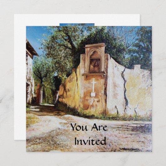 Invitation APRÈS-MIDI À RIMAGGIO / Vue Toscane (Devant / Derrière)