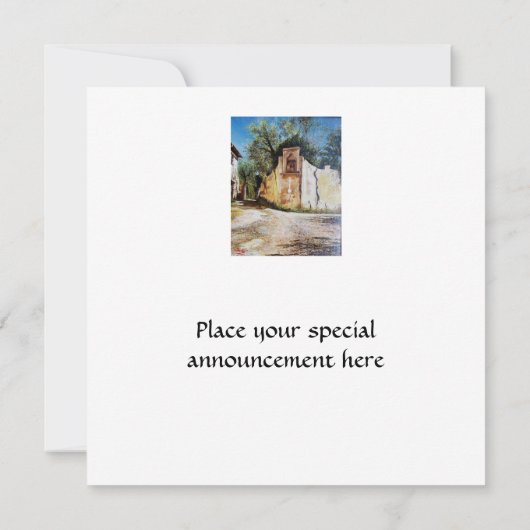 Invitation APRÈS-MIDI À RIMAGGIO / Vue Toscane (Dos)