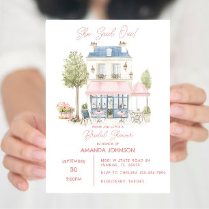Invitation Après-midi au Café Parisien pour Enterrement de Vi