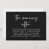 Invitation Après-midi, Brunch Mariage de la Poste moderne (Devant)