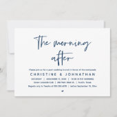 Invitation Après-midi, Brunch Mariage de la Poste moderne (Devant)