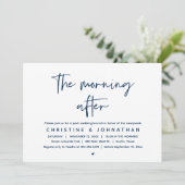 Invitation Après-midi, Brunch Mariage de la Poste moderne (Debout devant)