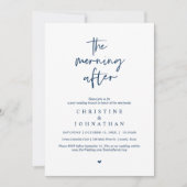 Invitation Après-midi, Brunch Mariage de la Poste moderne (Devant)