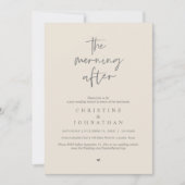 Invitation Après-midi, Brunch Mariage de la Poste moderne (Devant)
