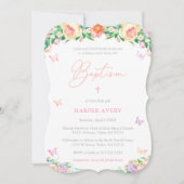 Invitation Après-midi d'été Fille Baptême de cérémonie (Devant)