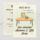 Invitation après-midi ensoleillé - Thé & Histoire (Devant / Derrière)