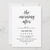 Invitation Après-midi, Post mariage Brunch Célébration (Devant)