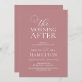 Invitation Après-midi, Post mariage Brunch Célébration (Devant / Derrière)