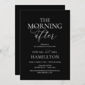 Invitation Après-midi, Post mariage Brunch Célébration (Devant / Derrière)